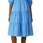 Sweet Baby Jamie Blue Tiered Wrap Dress Size XS $276 Photo 0