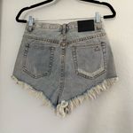 Unif NEW  Women’s Denim Jean Shorts High Rise Distressed Cut-Off Bottoms NWT 27 Photo 1