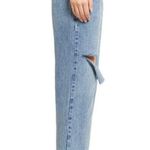Good American '90s Duster Straight Leg Jeans In Blue950 6/28 NWT Photo 2