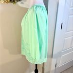Crown & Ivy  Mint Garden Party Embroidered Peasant Blouse Women’s Sz Medium💚 Photo 5
