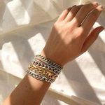 Jenny Bird NWT Mixed Metal Layered Bracelet Photo 0