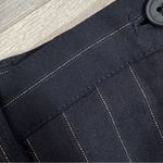 Casual Corner Pinstripe Cuff Hem Trouser Dress Pants Black 10 Photo 6