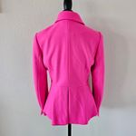 Ted Baker Bright Pink Bracti Peplum Jacket Coat Size 3 US 8 Wool Fuchsia Photo 3