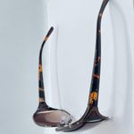 Oscar de la Renta  Oversized Brown Tortoise Shell Sunglasses OS Photo 9