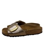 Birkenstock Madrid Birko-Flor Copper Metallic Leather Sandals 5 Photo 3