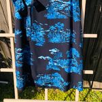 Ann Taylor  Floral Toile Square Neck Shift Dress, Night Sky, Women's, Siz… Photo 7