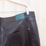 Judy Blue Womens Vegan Leather Pants Size 20W Brown Straight Leg Tummy Control Photo 6