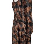 Rebecca Taylor  Arden Blouson Sleeve Dress Black Womens Size Small Photo 9