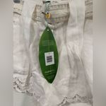Farm Rio NWT  Ruchelieu Embroidered Scalloped Linen Shorts Size XS Photo 7