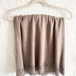 Suede Mini Skirt Brown Photo 1