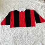 PSK Collective Women's Cropped Rugby Shirt in Vertical Red size 2XL Photo 4