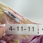 ZARA  Trafaluc Shirt Womens Medium Tie Dye Pastel Puff‎ Sleeve Top Photo 2