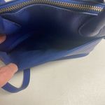 Bebe Fabiola Women’s Stamped Faux Lizard Satchel Dome Construction Blue 9.5X5X10 Photo 8