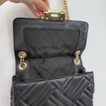 Michael Kors  Peyton Medium Black Quilted Shoulder Bag Designer Gold Photo 7