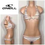 O'Neill O’Neill earth tone stripe bikini set. XS. NWT Photo 9