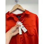 AQUA Dress Shirt Tangerine Tango Size Extra Small Front Pocket Long Sleeve NWT Photo 9