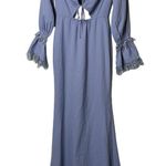 Majorelle  Nicki Gown Maxi Dress With Train in Baby Blue Womens XS Photo 1