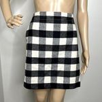 Loft Wool Plaid Checkered Pencil Skirt Photo 0