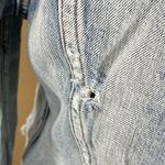 J Crew Indigo Denim Jacket Distressed (HOLES) S Small Light Wash Blue Photo 4