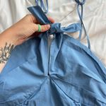 Free People  Blue Swan Song Ruched Cami Tank Top NWOT Womens Small S Photo 1