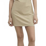 Mango Cotton Knitted Dress with Turn-Up Sleeves Beige NWT Size 4/Small Photo 0