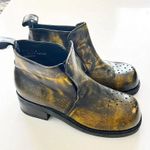 Muro Welt RARE Green Mottled Leather Stomp Boots Mexico Punk Goth Monstercore 11 Photo 2