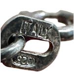 Italian .925 Sterling Silver Station Necklace w/ Golden Gemstones (Citrine or Ye Photo 9