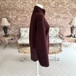 Athleta  Cozy Snap Jacket Sherpa Pullover Plum Purple  XS Teddy Quilted Photo 12