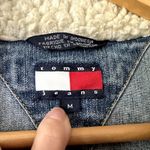 Tommy Hilfiger Y2K 2003 Sherpa Denim Jacket Sz M Photo 2
