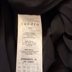 Sandro Stenia Mixed Media Dress Size 6 EU 38 EUC Pleated Scarf Print Photo 4