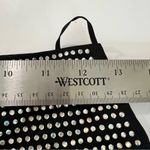 BANJUL Rhinestone Embellished Black High-Waisted Hot Pants Shorts (est. small) Photo 6