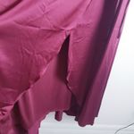 Baltic Born  Vara Satin Maxi Wrap Dress Wine Red Satin New Without Tags Photo 6