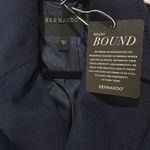 Bernardo Belted Wool Blend Longline Coat - Deep Navy Size M Photo 8