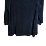 Chico's  Travelers Top Womens XL Black Slinky Stretch Square Neck Blouse Photo 4