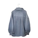 Free People  Blue‎ Larkspur Jordan Small Oversized Jacket Photo 4