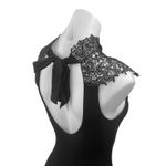 Kaitlyn  Black Floral Lace Sleeveless High Neck Backless Bodysuit Tank Top Size S Photo 3