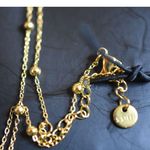 Stauer Oceanus Amphitrite Seashell Gold Finish 16" Yellow Gold Chain Necklace Photo 5