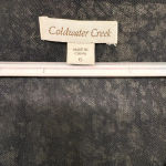 Coldwater Creek  Black & White Longsleeve Sheer Nylon Business Dress‎ Size 6 Photo 8