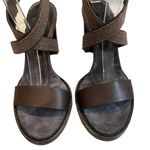 Brunello Cucinelli Halter-Wrap Monili Chain High-Heel Sandal, Espresso Photo 4