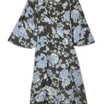 Free People  Melrose Maxi Dress Size 2 Floral Night Combo Boho Flare Sleeves Photo 0