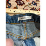 Moussy Vintage Denim Cutoff Shorts Frayed Hem High Rise Light Wash Size 0 Blue Photo 4