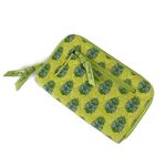 Vera Bradley  Green Blue Zip Up Wallet Photo 2