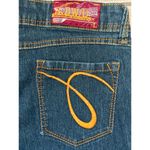 2 BWU Juniors Skinny Jeans Size 3 Stretch Denim Dark Wash Embroidered Pocket Photo 7
