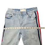 Mother Superior Insider Crop Step Fray Jeans Size: 28 Blue Photo 4