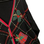 basic editions Holiday Vintage 90s Presents & Mistletoe Christmas Ugly Sweater Photo 2