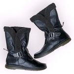 Dr. Martens Brielle Broadway ankle Boots,black, faux fur lining unisex 8L/7M Photo 0