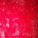 Red Faux Fur Jacket Shaggy Texture Flapper Small Short Coat Cover Size undefined Photo 5