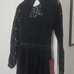 NWT Truth & Fable black lace gown long sleeve xs Photo 3