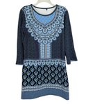 Cabana Life Shift Dress Blue Santorini Print Size L Size L Photo 2