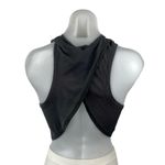 Lululemon Women's Black High Neck Sleeveless Split Back Crop Athletic Tank Top 2 Photo 1